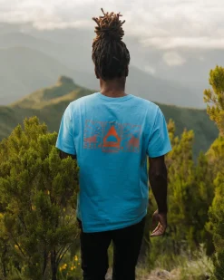 Maverick Recycled Cotton T-Shirt - Blue Pool