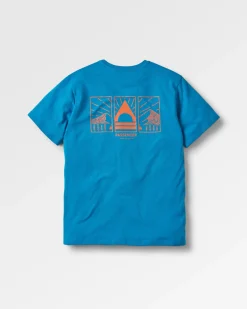 Maverick Recycled Cotton T-Shirt - Blue Pool