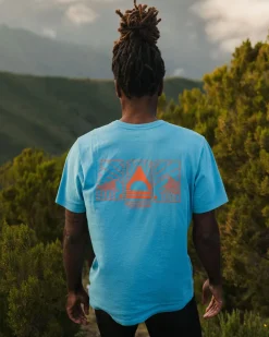 Maverick Recycled Cotton T-Shirt - Blue Pool