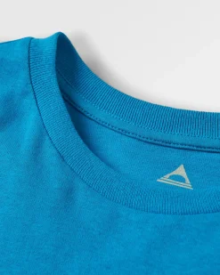 Maverick Recycled Cotton T-Shirt - Blue Pool