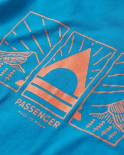 Maverick Recycled Cotton T-Shirt - Blue Pool