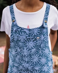 Meadows Organic Cotton Cord Overalls - Seaweed Blue Steel