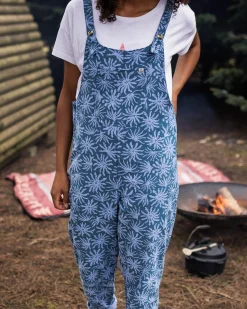 Meadows Organic Cotton Cord Overalls - Seaweed Blue Steel