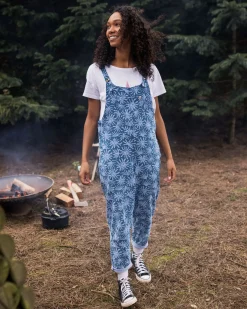 Meadows Organic Cotton Cord Overalls - Seaweed Blue Steel