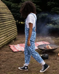 Meadows Organic Cotton Cord Overalls - Seaweed Blue Steel