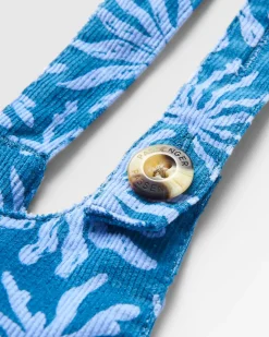 Meadows Organic Cotton Cord Overalls - Seaweed Blue Steel