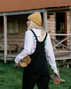 Meadows Organic Cotton Cord Overalls - Black