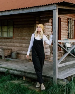 Meadows Organic Cotton Cord Overalls - Black