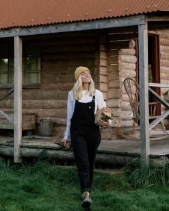 Meadows Organic Cotton Cord Overalls - Black