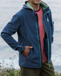 Men's Pinegrove Recycled Polartec Fleece Hoodie - Dark Denim Marl