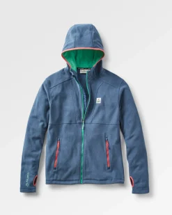 Men's Pinegrove Recycled Polartec Fleece Hoodie - Dark Denim Marl