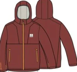 Men's Pinegrove Recycled Polartec Fleece Hoodie - Red Ochre