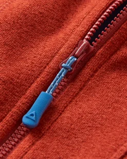 Men's Pinegrove Recycled Polartec Fleece Hoodie - Red Ochre