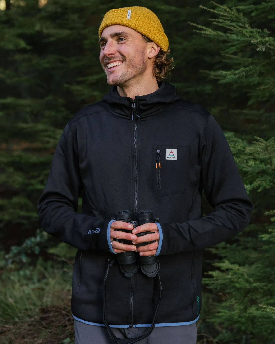 Men's Solitude Recycled Polartec® Fleece Hoodie - Black