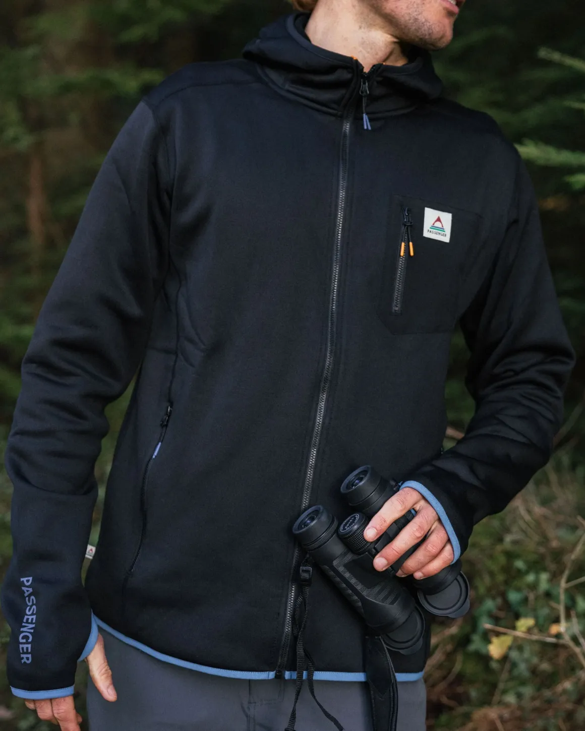 Men's Solitude Recycled Polartec® Fleece Hoodie - Black