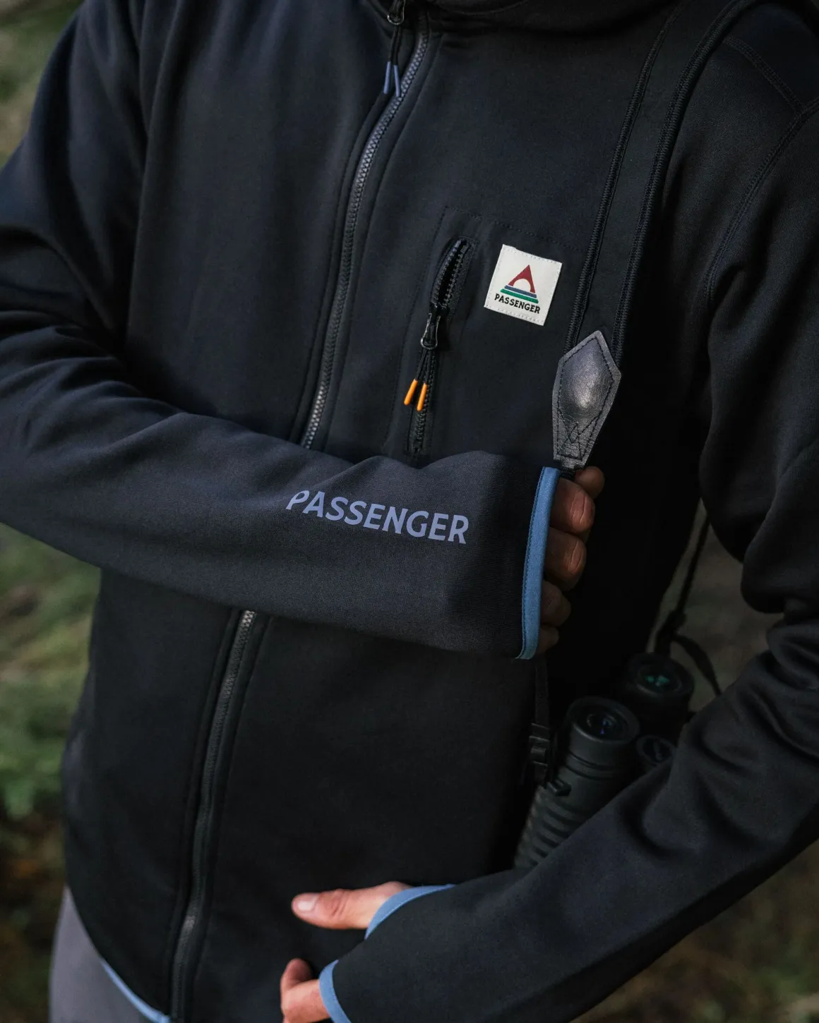 Men's Solitude Recycled Polartec® Fleece Hoodie - Black