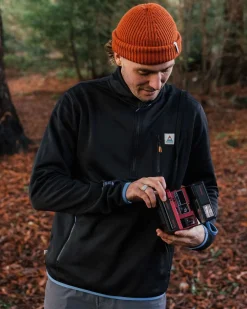 Men's Solitude Recycled Polartec® Fleece Pullover - Black