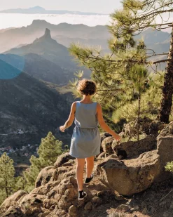 Mesmorise Organic Cotton Dress - Faded Denim