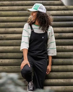 Migrate Organic Knitted Sweater - Green spruce stripe