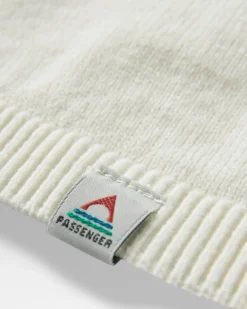 Migrate Organic Knitted Sweater - Green spruce stripe