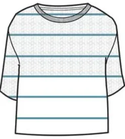 Migrate Organic Knitted Sweater - Blue Pool Stripe