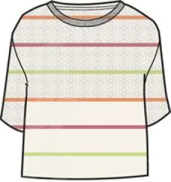 Migrate Organic Knitted Sweater - Oat Multi Stripe