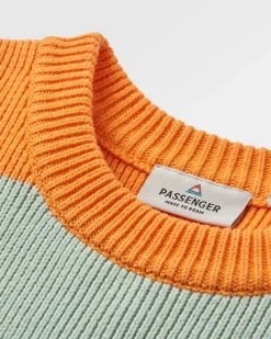 Moments Oversized Organic Knitted Sweater - Multi Stripe