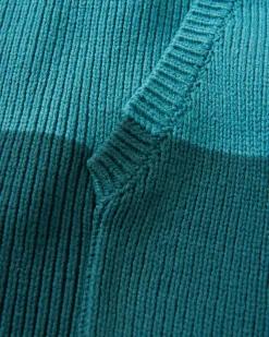 Moments Oversized Organic Cotton Knitted Hoodie - Multi Stripe