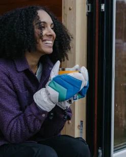 Moonlight Mittens - Azure Blue Birch Multi