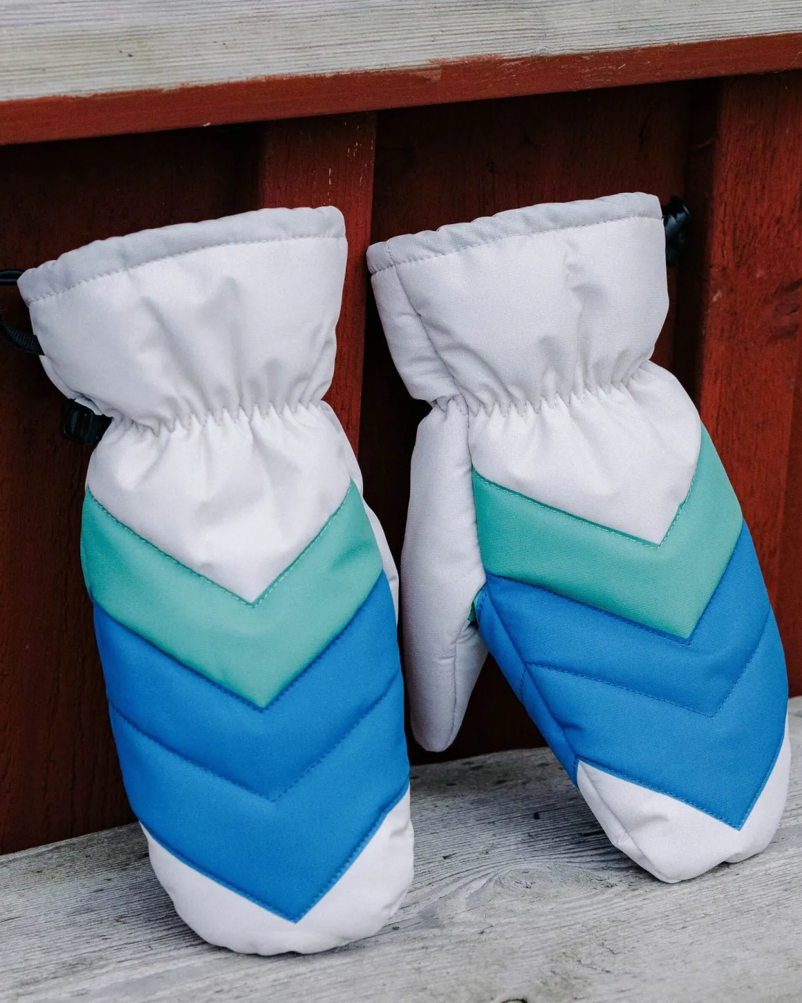 Moonlight Mittens - Azure Blue Birch Multi