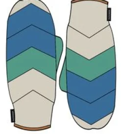 Moonlight Mittens - Azure Blue Birch Multi