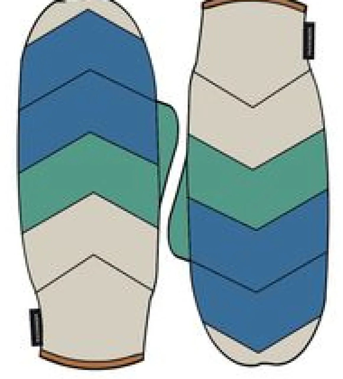 Moonlight Mittens - Azure Blue Birch Multi