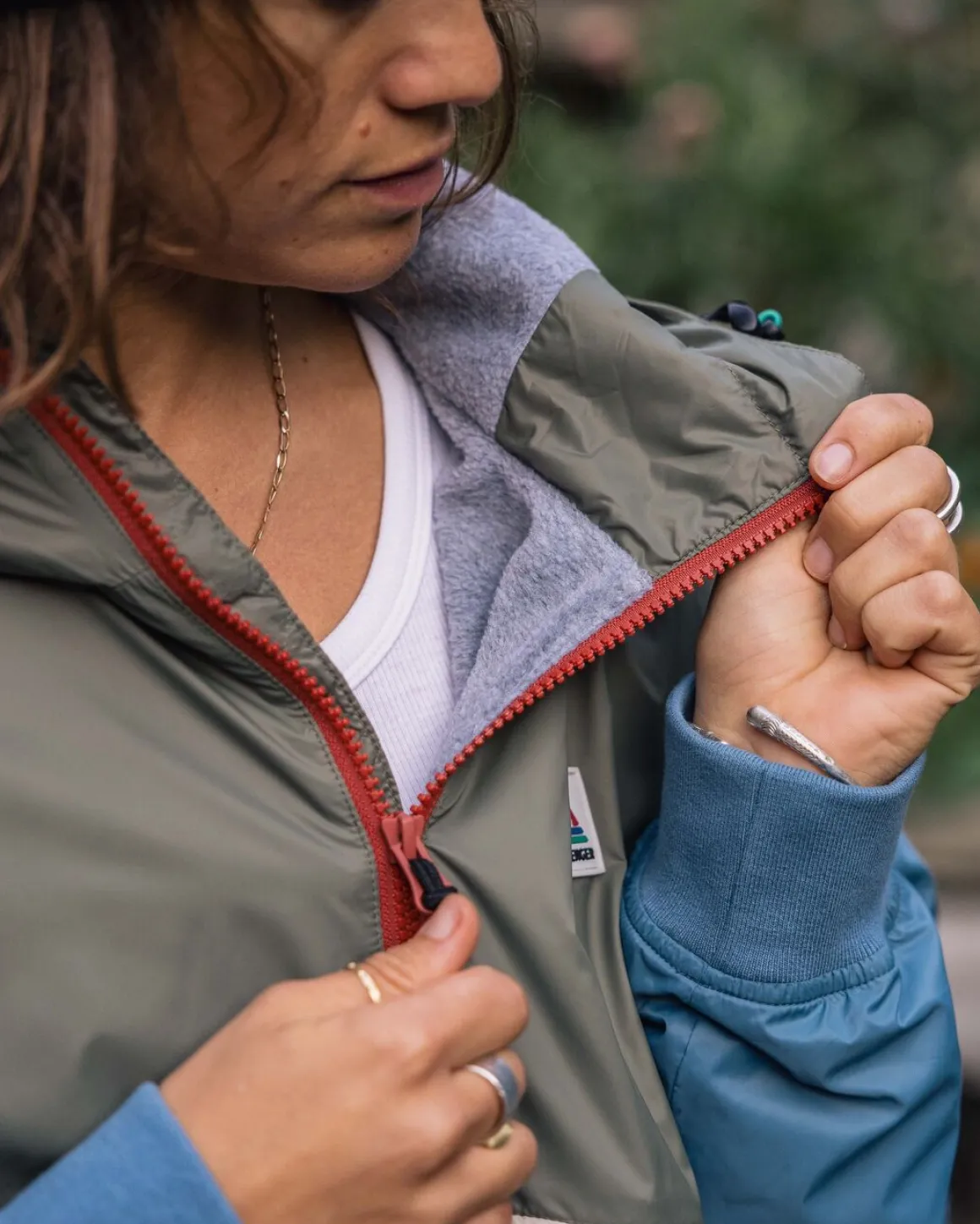 Moonlight Recycled Insulated Pullover - Dusty Olive