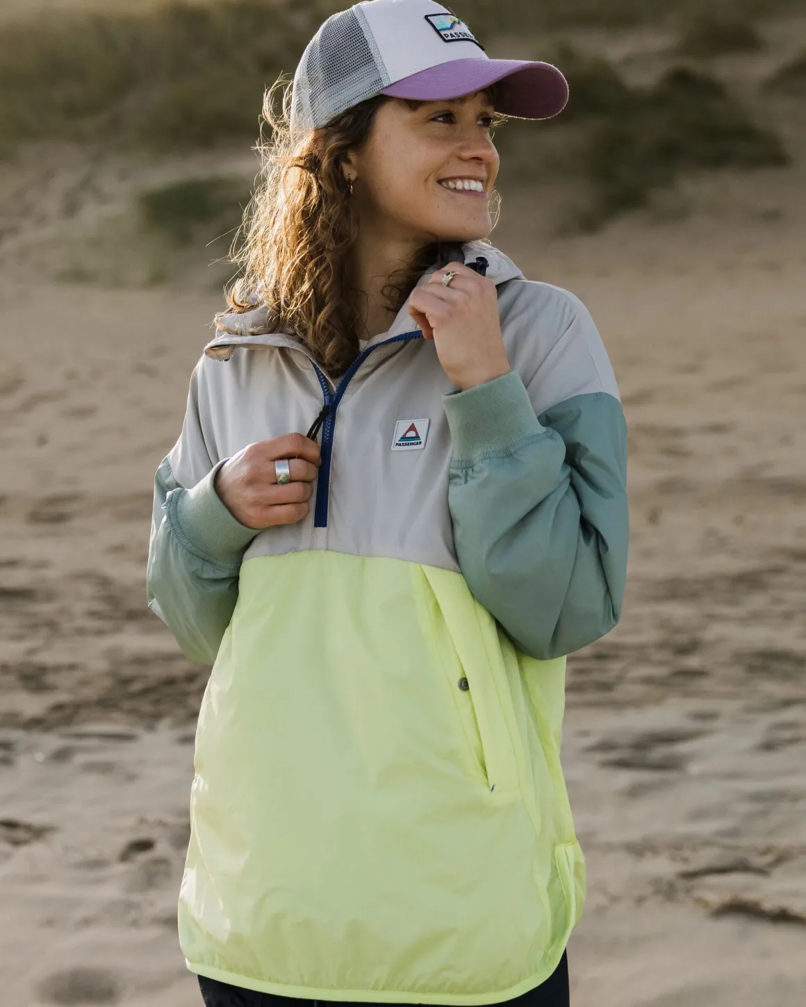 Moonlight Recycled Insulated Pullover - Lime Juice