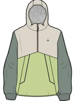 Moonlight Recycled Insulated Pullover - Lime Juice