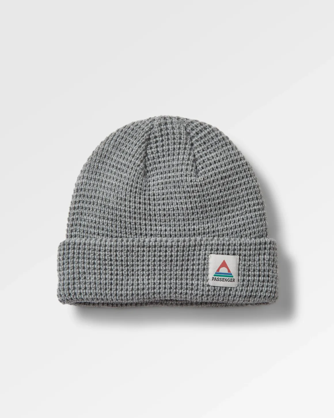 Moss Double Layer Recycled Waffle Beanie - Gray Marl
