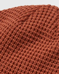 Moss Double Layer Recycled Waffle Hat - Baked Clay