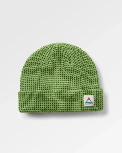 Moss Double Layer Recycled Waffle Hat - Pear Green