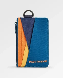 Mountain Recycled Card Holder - Tidal Blue Orange Multi