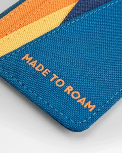 Mountain Recycled Card Holder - Tidal Blue Orange Multi