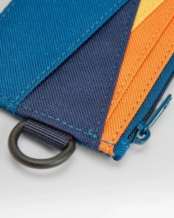 Mountain Recycled Card Holder - Tidal Blue Orange Multi