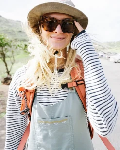 Muir Organic Knitted Sweater - Off White Stripe