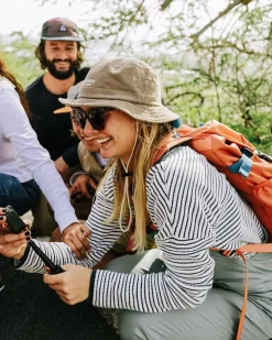 Muir Organic Knitted Sweater - Off White Stripe