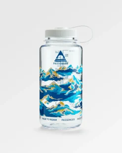 Nalgene 1L Wide Mouth Water Bottle - Winter Mountains