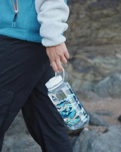 Nalgene 1L Wide Mouth Water Bottle - Winter Mountains