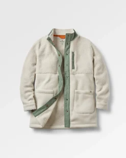 Nash Recycled Fleece Jacket - Vintage White