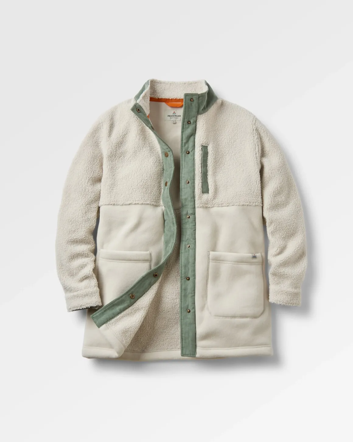 Nash Recycled Fleece Jacket - Vintage White