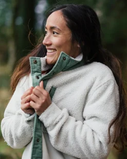 Nash Recycled Fleece Jacket - Vintage White