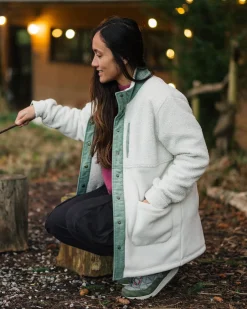 Nash Recycled Fleece Jacket - Vintage White