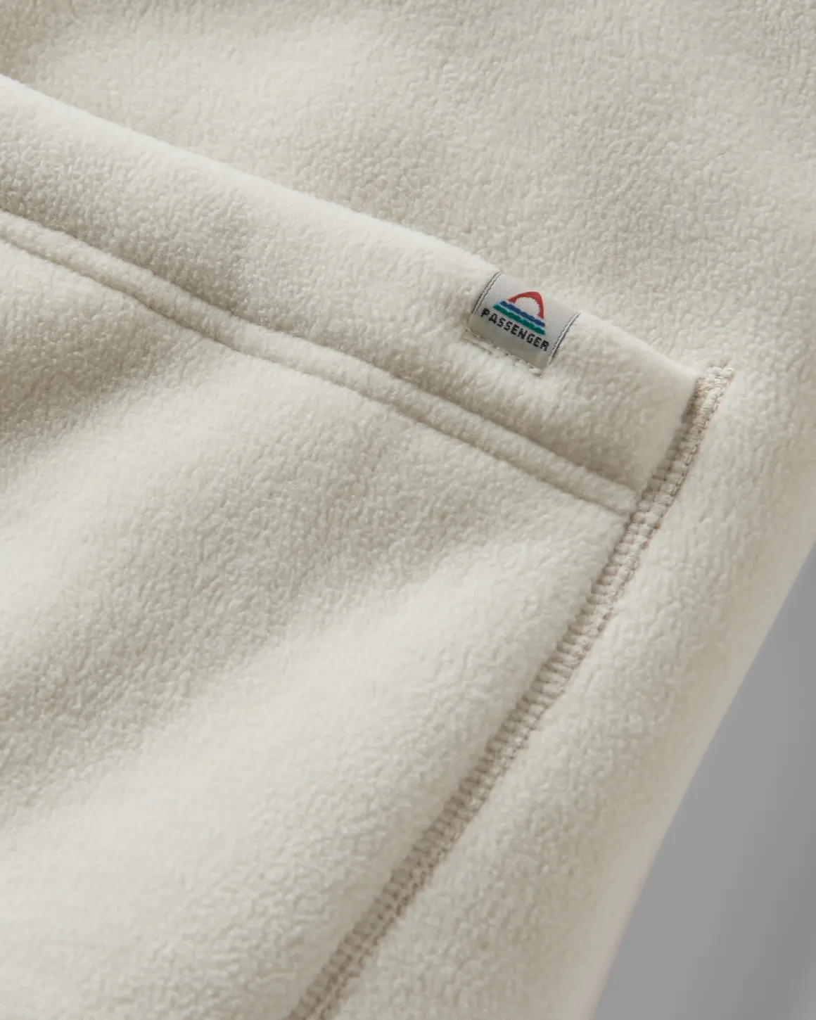 Nash Recycled Fleece Jacket - Vintage White